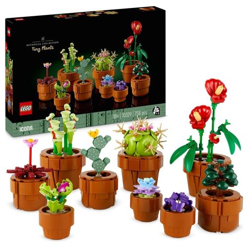 Icons 10329 Piantine, Collezione Botanica con Fiori Artificiali, Decorazione Casa, Idea Regalo di Compleanno Donna o Uomo
