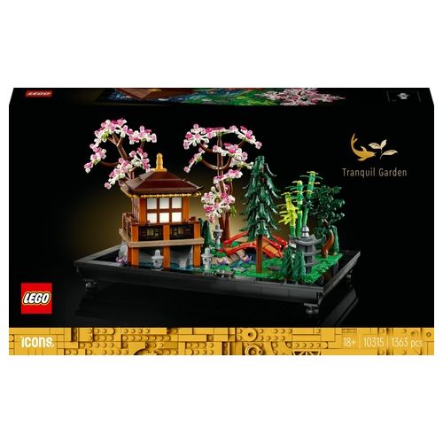 LEGO Icons 10315 Il Giardino Tranquillo, Kit Giardino Botanico Zen per Adulti con Fiori di Loto, Regalo per Donna e Uomo
