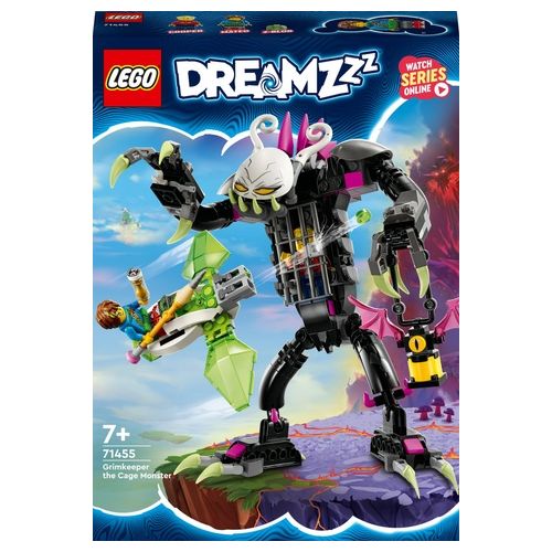 LEGO DREAMZzz 71455 Il Mostro Gabbia Custode Oscuro con Z-Blob Trasformabile in Mini-Aereo Giocattolo o Hoverbike e Minifigure