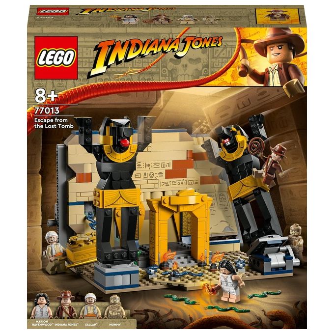 Image of LEGO Indiana Jones 77013 Fuga dalla Tomba Perduta, Gioco con Tempio e Minifigure della Mummia da I Prossoatori dell'Arca Perduta