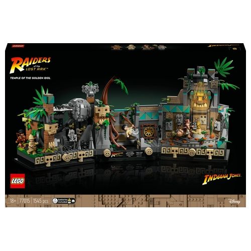 LEGO Indiana Jones 77015 Il Tempio dell'Idolo d'Oro, Kit di Costruzione per Adulti, Set dal Film I Predatori dell'Arca Perduta