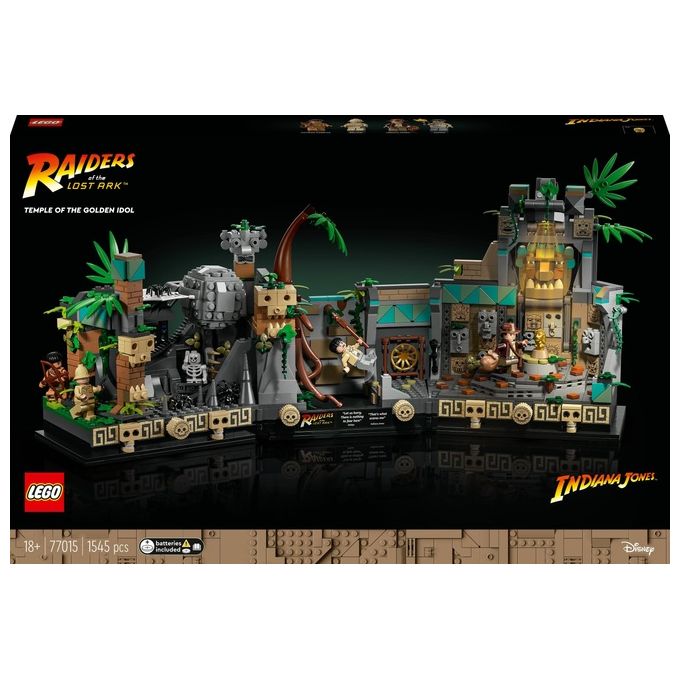 Image of LEGO Indiana Jones 77015 Il Tempio dell'Idolo d'Oro, Kit di Costruzione per Adulti, Set dal Film I Prossoatori dell'Arca Perduta
