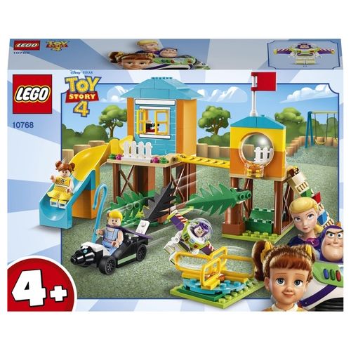 LEGO Juniors Toy Story 4 Avventura al Parco Giochi di Buzz e Bo Peep 10768