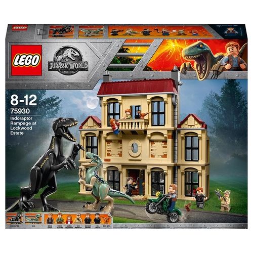 LEGO Jurassic World Attacco Dell'Indoraptor Al Lockwood Estate 75930