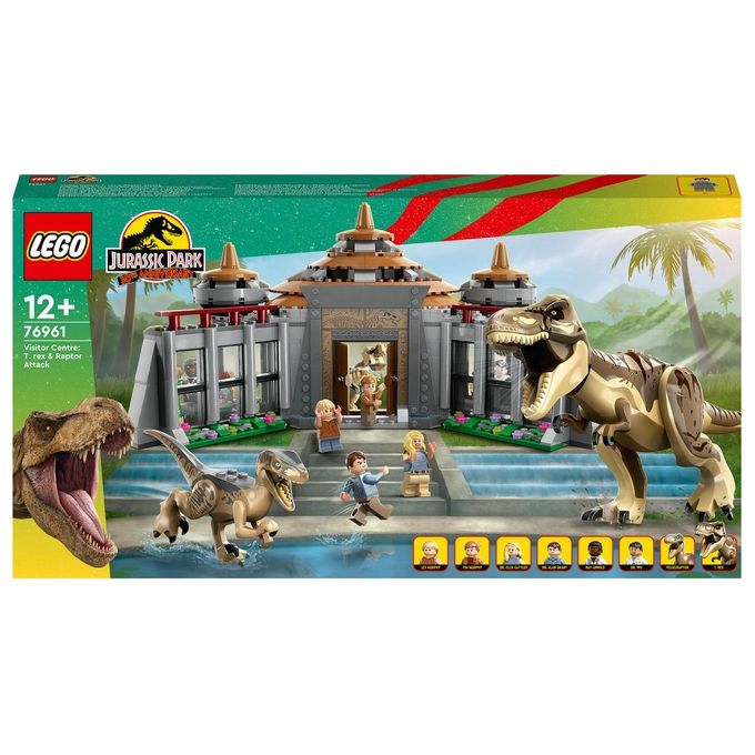 LEGO Jurassic World Centro Visitatori: L'attacco del T. Rex e del Raptor