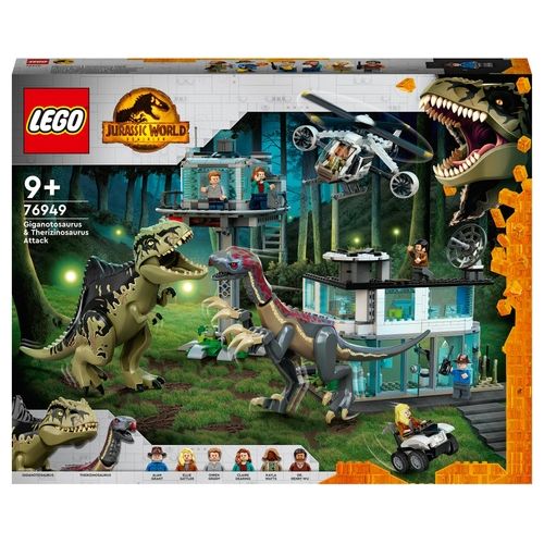 LEGO Jurassic World L'Attacco del Giganotosauro e del Terizinosauro