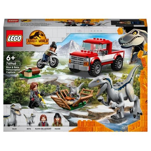 LEGO Jurassic World la Cattura dei Velociraptor Blue e Beta