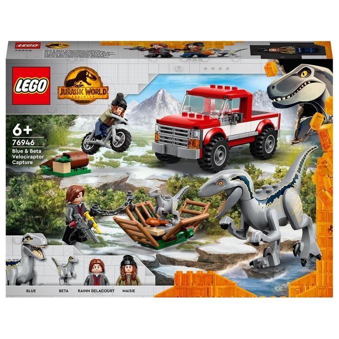 LEGO Jurassic World la Cattura dei Velociraptor Blue e Beta