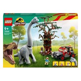 LEGO Jurassic Park 76960 La Scoperta del Brachiosauro, Set con Grande Dinosauro Giocattolo e Jeep Wrangler da Costruire