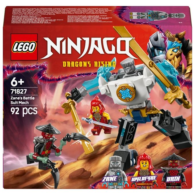 Image of LEGO Kit Costruzione Mech di Battaglia Zane Ninjago 71827 Blocchi Costruibili Avventura Creativa