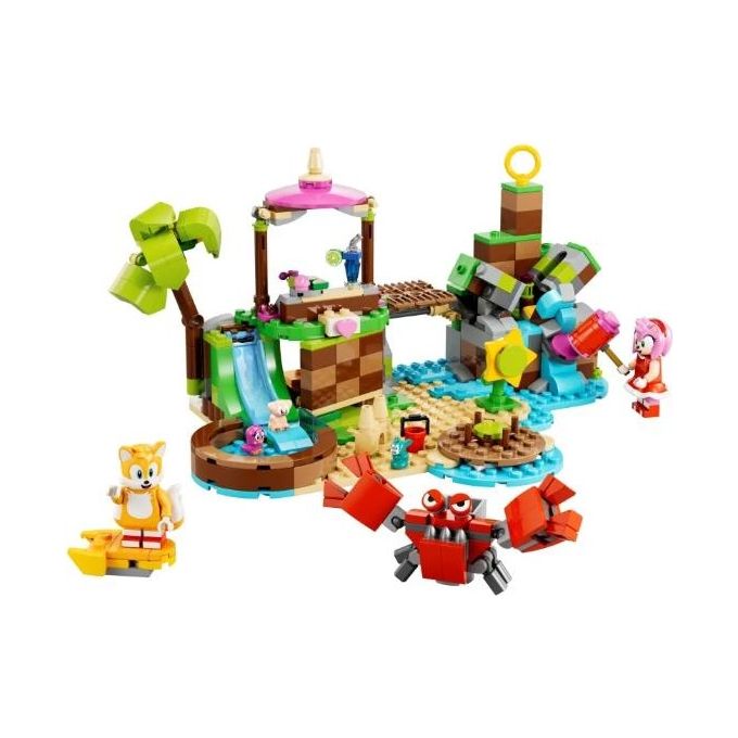 LEGO Sonic the Hedgehog 76992 L'Isola del Soccorso Animale di Amy, Giocattolo con 6 Personaggi, Regalo per Bambini dai 7 Anni