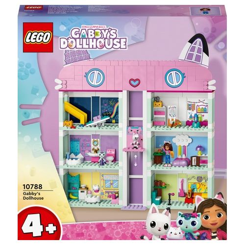 LEGO 10788 La Casa delle Bambole di Gabby, Casa Giocattolo a 4 Piani e 8 Stanze con i Personaggi di Gabby, Regalo Bambini 4+