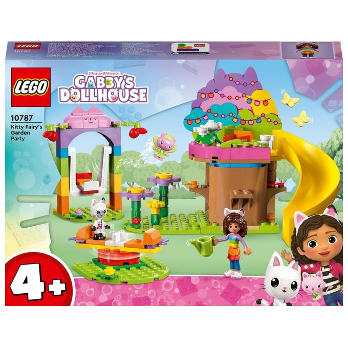 LEGO La Casa delle Bambole di Gabby 10787 La Festa in Giardino della Gattina Fatina con Pandy Panda, Giochi per Bambini 4+