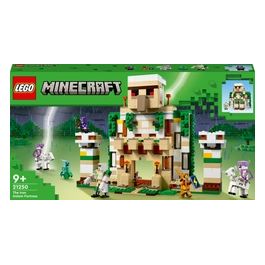 21250 Minecraft La Fortezza del Golem di Ferro, Castello Giocattolo Costruibile che si Trasforma in Action Figure, con 7 Personaggi