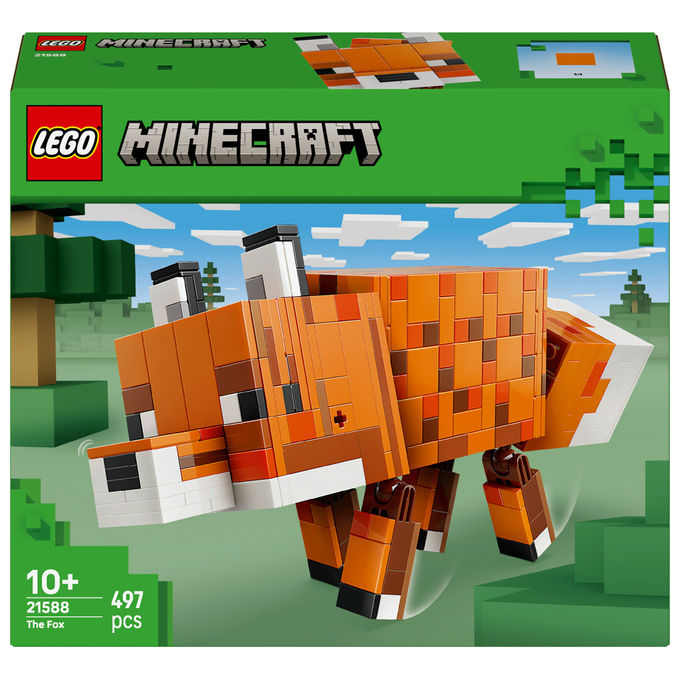 Lego La Volpe Minecraft Set di Costruzione 497 Pezzi dai 10 Anni