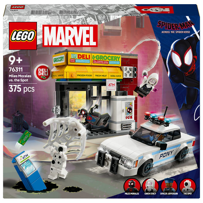 Lego Marvel Spider-Verse Miles Morales contro la Macchia