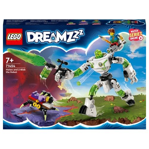 LEGO DREAMZzz 71454 Mateo e il Robot Z-Blob, Grande Robot Giocattolo con Minifigure di Jayden e Mateo, Basato sulla Serie TV