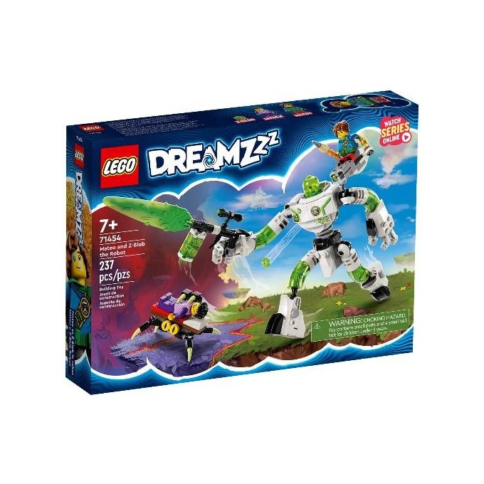 LEGO DREAMZzz 71454 Mateo e il Robot Z-Blob, Grande Robot Giocattolo con Minifigure di Jayden e Mateo, Basato sulla Serie TV