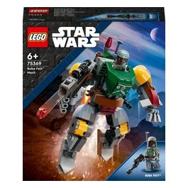 Star Wars 75369 Mech di Boba Fett, Set Action Figure con Blaster e Jetpack, Giochi da Collezione per Bambini 6+ Anni