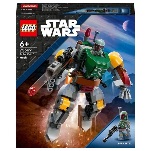 LEGO Star Wars 75369 Mech di Boba Fett, Set Action Figure con Blaster e Jetpack, Giochi da Collezione per Bambini 6+ Anni