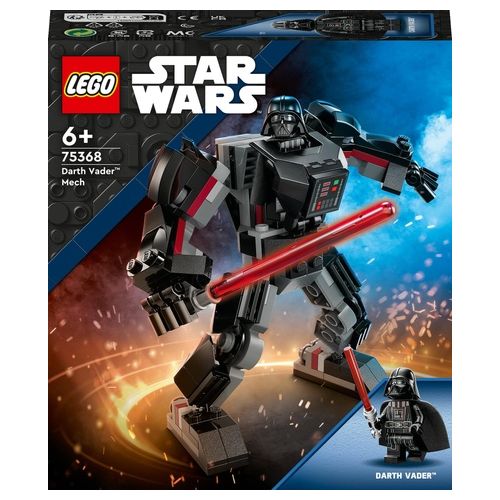LEGO Star Wars 75368 Mech di Darth Vader, Action Figure Snodabile con Minifigure e Spada Laser, Giochi per Bambini di 6+ Anni