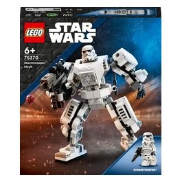 Star Wars 75370 Mech di Stormtrooper, Action Figure Snodabile da Costruire con Cabina per Minifigure e Grande Blaster