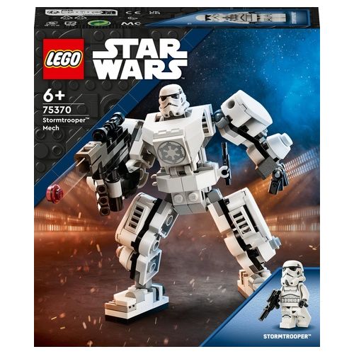 LEGO Star Wars 75370 Mech di Stormtrooper, Action Figure Snodabile da Costruire con Cabina per Minifigure e Grande Blaster