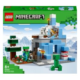 LEGO Minecraft 21243 I Picchi Ghiacciati, Modellino da Costruire con Caverna e Personaggi Steve, Creeper e Capra, Idee Regalo