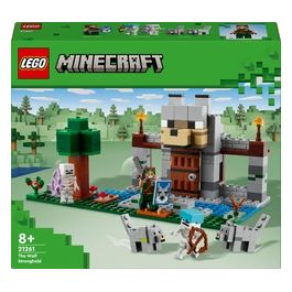 LEGO Minecraft Il Castello del Lupo Giocattolo da Costruire con il Personaggio del Domatore 2 Animali e 2 Scheletri con Armi Giochi di Ruolo per Bambini e Bambine da 8 Anni in su Idea Regalo 21261