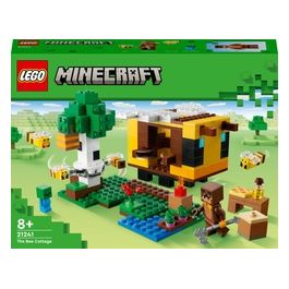 Minecraft 21241 Il Cottage dell'Ape, Modellino da Costruire Fattoria con Animali Giocattolo, Idee Regalo di Compleanno