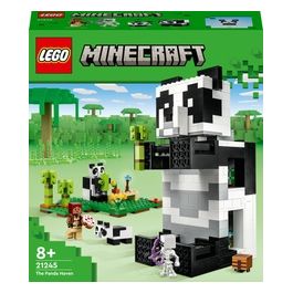 LEGO Minecraft 21245 Il Rifugio del Panda, Modellino da Costruire di Casa Giocattolo, Giochi per Bambini, Idea Regalo