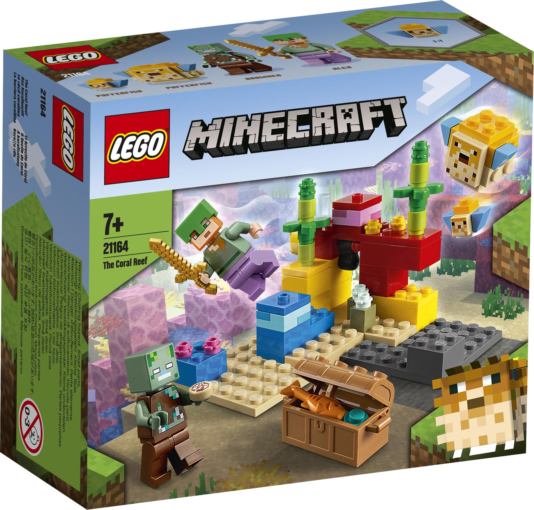 LEGO Minecraft 21240 Avventura nella Palude, Modellino da Costruire con  Personaggi di Alex e Zombie, Giochi