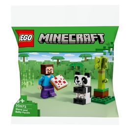 Lego Minecraft Steve e Baby Panda