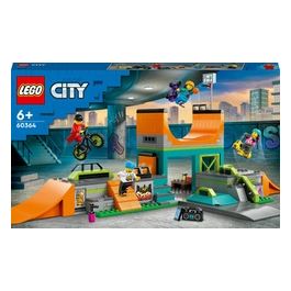 LEGO City 60364 Skate Park Urbano, Gioco per Bambini 6+ con BMX, Skateboard, Monopattino, Rollerblade e 4 Minifigure, Set 2023