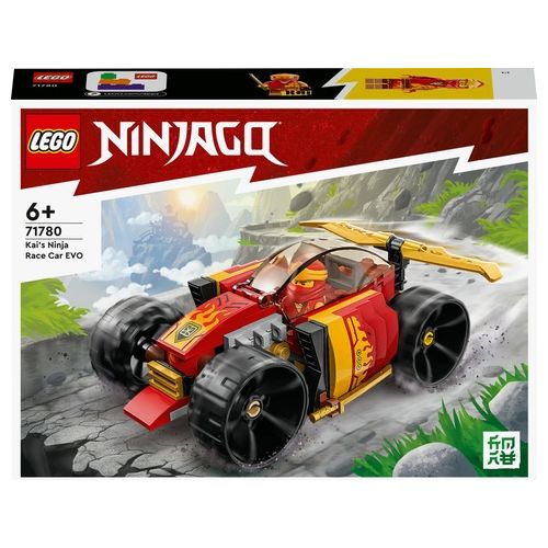 LEGO NINJAGO 71780 Auto da Corsa Ninja di Kai - EVOLUTION, Set 2in1 con Macchina Giocattolo e Fuoristrada, Giochi per Bambini