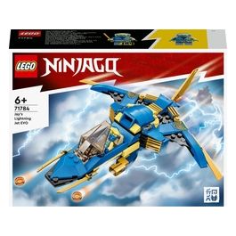 LEGO NINJAGO 71784 Jet-Fulmine di Jay - EVOLUTION, Set Aereo Giocattolo Potenziabile, Aeroplano da Costruire, Idea Regalo