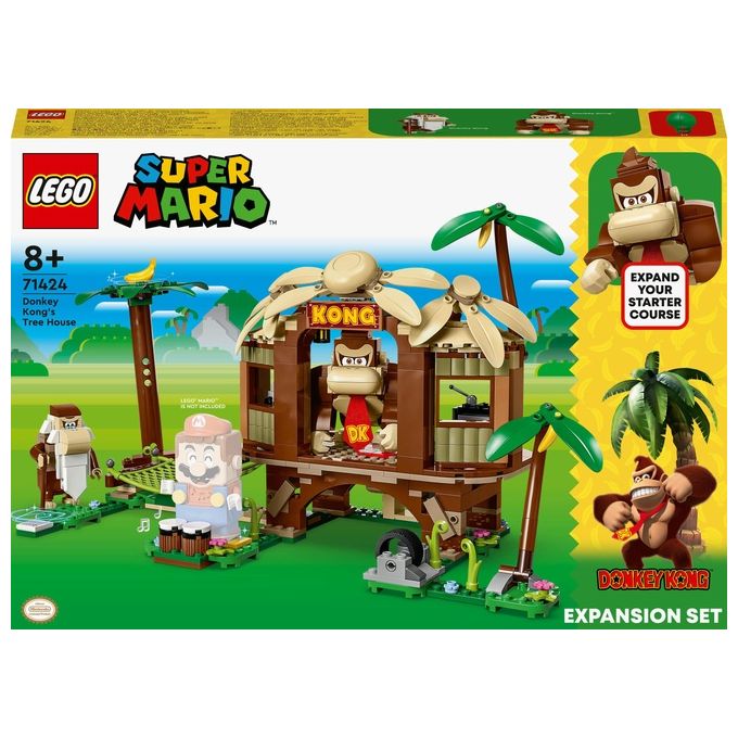 LEGO Super Mario 71424 Pack di Espansione Casa sull'Albero di Donkey Kong, Giochi per Bambini e Bambine 8+ con 2 Personaggi