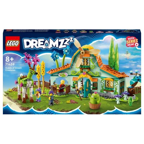 LEGO DREAMZzz 71459 Scuderia delle Creature dei Sogni, Fattoria Giocattolo con Cervo Costruibile in 2 Modi, Animali Fantastici