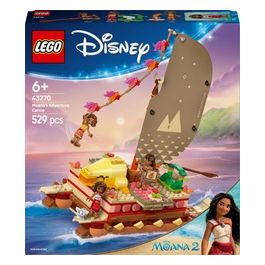 Set 43270 La Canoa di Vaiana Disney Moana Avventura Creativa Gioco di Costruzione per Bambini e Collezionisti