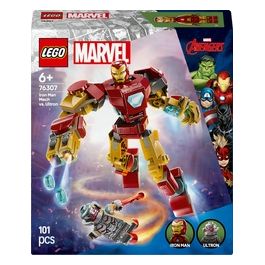 Set 76307 Mech di Iron Man vs Ultron Marvel Super Heroes Assemblaggio Creativo per Fan e Collezionisti