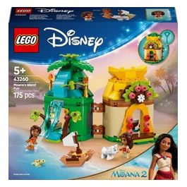 Set Disney Moana Divertimento sull'Isola di Vaiana 43260 Blocchi Creativi per Bambini e Appassionati di Costruzioni