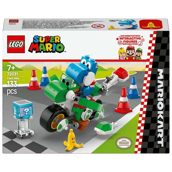 Image of LEGO Set Moto Yoshi 72031 Mario Kart Super Mario in Edizione Esclusiva per Appassionati di Costruzioni Creative