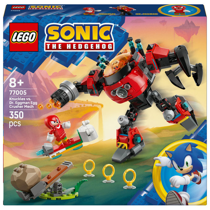 Lego Sonic Knuckles contro il Mech Egg Crusher del Dr Eggman