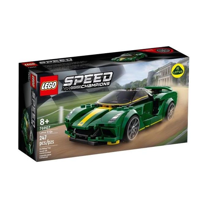 LEGO Speed Champions 76907 Lotus Evija, Macchina Giocattolo Da Corsa, Modello Replica Auto Sportiva, Set da Collezione