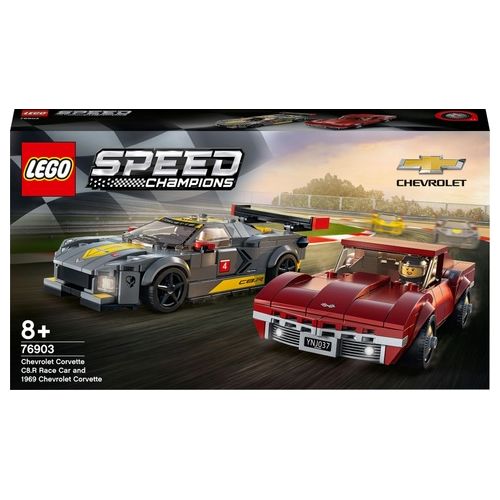 LEGO Speed Champions Chevrolet Corvette C8.R e 1968 Chevrolet Corvette