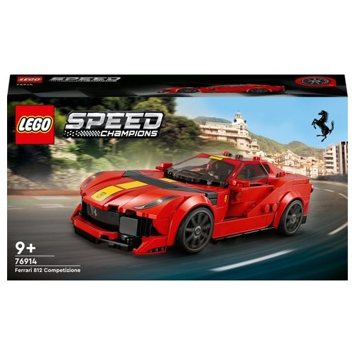 LEGO Speed Champions 76914 Ferrari 812 Competizione, Modellino di Auto da Costruire, Macchina Giocattolo 2023 da Collezione