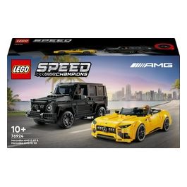 LEGO Speed Champions Mercedes-AMG G 63 e Mercedes-AMG SL 63 Macchine Giocattolo da Costruire 2 Modellini di Auto per Bambini e Bambine da 10 Anni con Minifigure di Piloti Regalo di Compleanno 76924