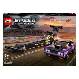 LEGO Speed Champions Mopar Dodge//Srt Top Fuel Dragster E 1970 Dodge Challenger T/A