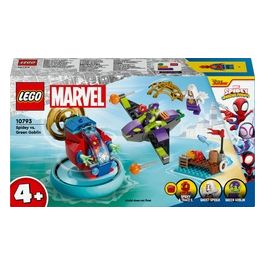 LEGO Spidey e i Suoi Fantastici Amici 10793 Spider-man vs. Goblin, Giochi Bambini 4+ con Veicoli Giocattolo e 3 Supereroi