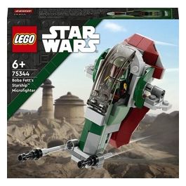 LEGO Star Wars 75344 Astronave di Boba Fett Microfighter Giocattolo, Modellino da Costruire set Mandaloriano, Idee Regalo